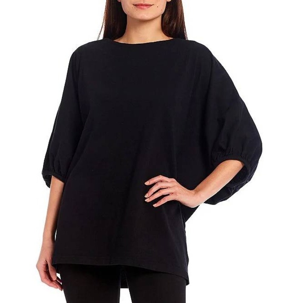 Bryn Walker 100% Cotton Dolman Crewneck Tunic Women's Large Lagenlook USA